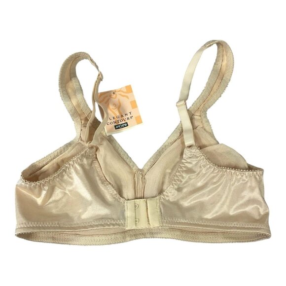 NWT AMOENA 2127 Wire Free Mastectomy Bra 38A Soft Cup Ivory Back Closure Nude 38 - Picture 2 of 6